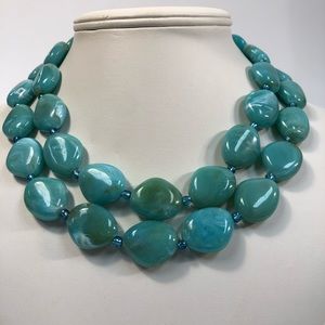 Magnetic Clasp Turquoise Necklace